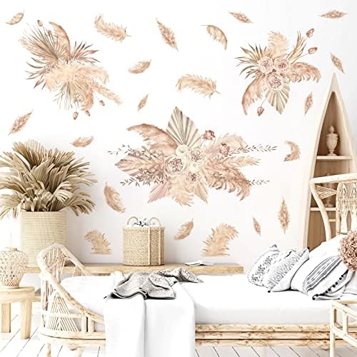 Large Palm Leaf Wall Sticker for Bedroom Living Room