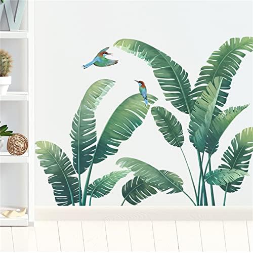 Green Plant Wall Stickers Tropical Rainforest