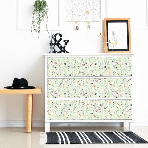 HLNIUC Floral Wall Stickers for Bedroom and Cabinets