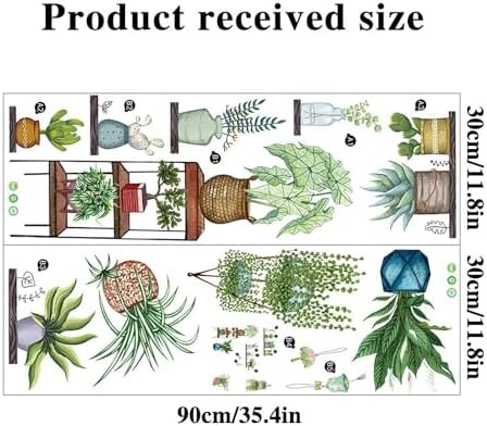 Arawat Plant Wall Decals Peel and Stick Decor