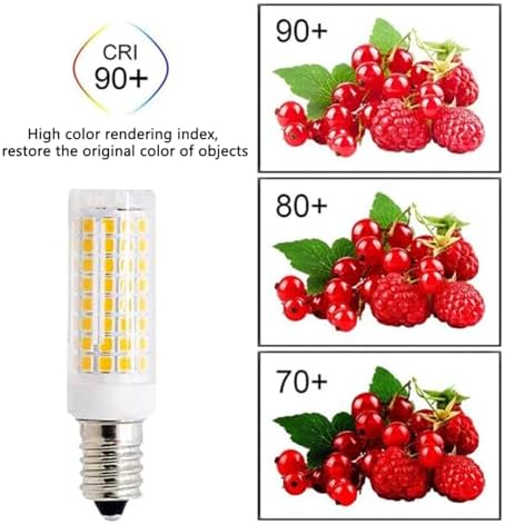 10W E12 Dimmable LED Candelabra Bulbs 3000K Warm White 80W Equivalent 6 Pack