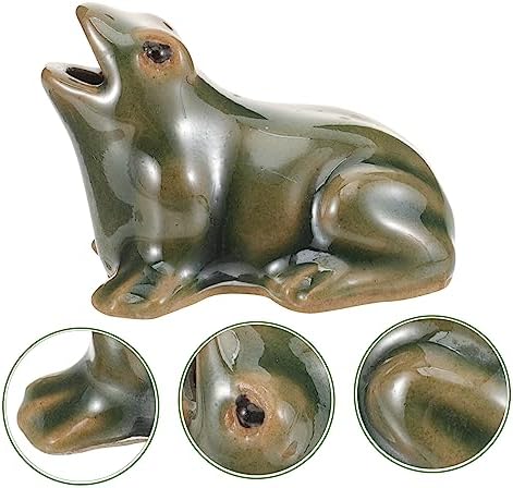 MERRYHAPY Waterfall Frog Outdoor Decor Statue