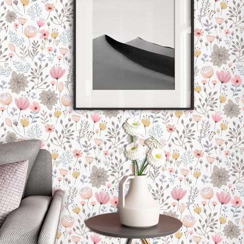 Kazova Floral Leaf Wall Stickers Peel and Stick