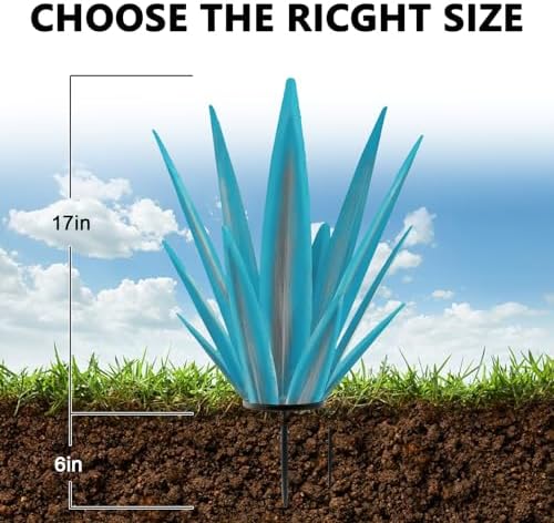 TOMBABY Enlarge Metal Agave Garden Statue