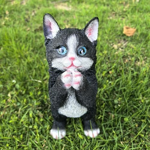 Playful Cat Statue Kitten Garden Decor