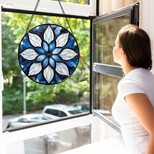 Stained Glass Window Hanging Suncatcher 118 in