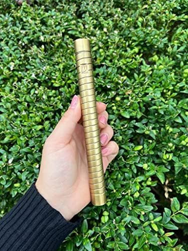 AS Brass Mezuzah Case with Scroll 7 Inches Gold 1