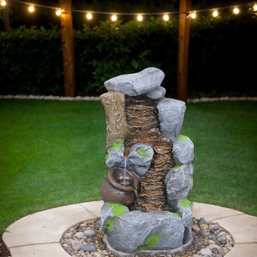 Tolatr Outdoor Water Fountain with LED Lights