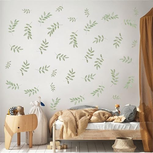 Vgaruint Green Leaves Wall Decals - Boho Decor