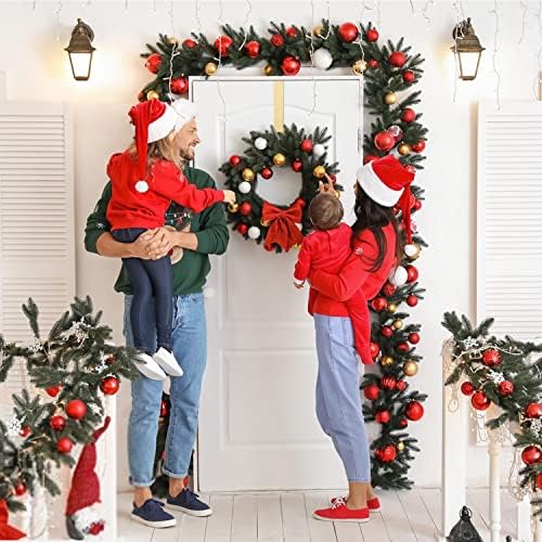 Kederwa 4 Pack Gold Wreath Hangers for Front Door