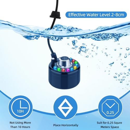 Maitys 2 Pcs Ultrasonic Fog Machine with LED Lights