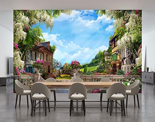 Venice Garden Wall Mural 151x105 Inch Stickers