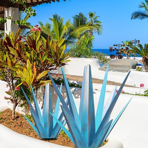 TOMBABY Enlarge Metal Agave Garden Statue