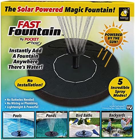 Original Fast Fountain by Pocket Hose with 5 Spray Modes