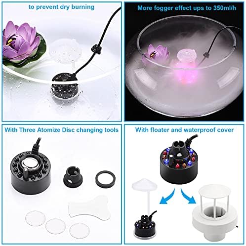 FITNATE 350ml Ultrasonic Mist Maker with LED Light