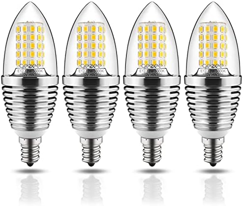 Geeze 12W Warm White LED Light Bulbs 3000K 4 Pack