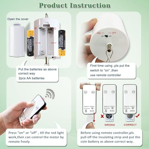 Fonmy Hanging Display Motor with Remote 5 RPM