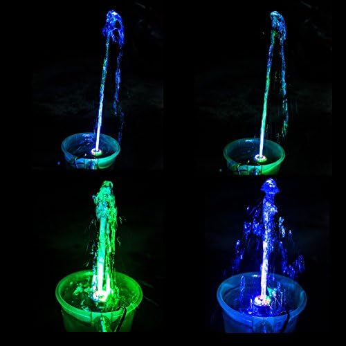 Lewisia LED Water Pump Fountain Kit with Mushroom Spray Head 8W