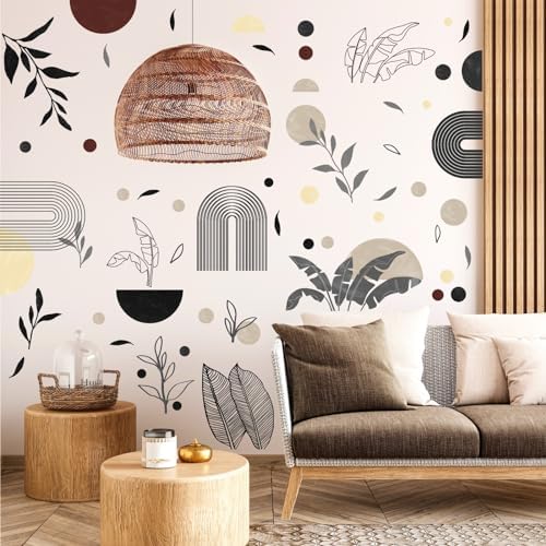 Kazova Vintage Abstract Geometric Wall Decals