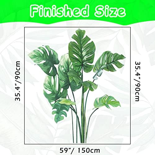 Giant Leaf Wall Decals for Bedroom and Living Room