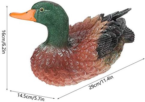 OUKENS Resin Outdoor Duck Statue Garden Decoration