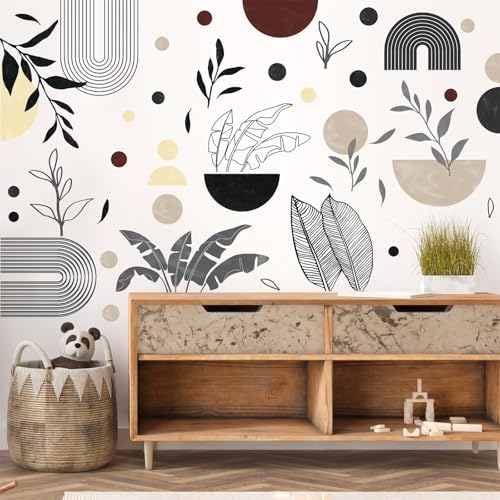 Kazova Vintage Abstract Geometric Wall Decals
