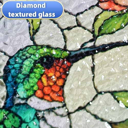 Cute Handmade Hummingbird Stained Glass Window Hanging 1