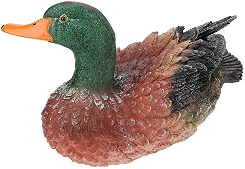 OUKENS Resin Outdoor Duck Statue Garden Decoration