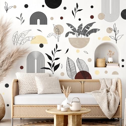 Kazova Vintage Abstract Geometric Wall Decals