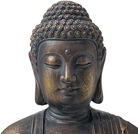 Glitzhome GH20384 2275 Inch Buddha Statue
