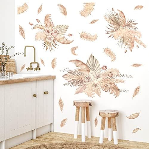 Large Palm Leaf Wall Sticker for Bedroom Living Room