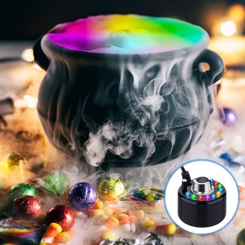 Maitys 2 Pcs Ultrasonic Fog Machine with LED Lights