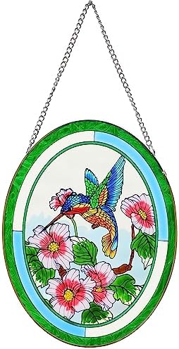Hummingbird Stained Glass Window Hanging Suncatcher