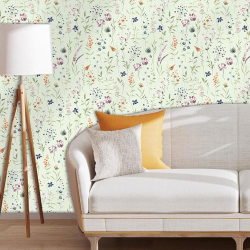 HLNIUC Floral Wall Stickers for Bedroom and Cabinets