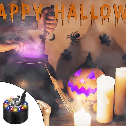 Kanayu 2 Set Halloween Ultrasonic Fogger with LED Lights