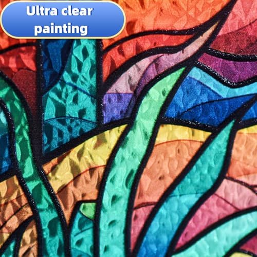 Stained Glass Cross Window Hanging 8 Suncatcher Decor 1