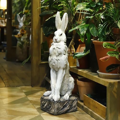 Realistic Large Rabbit Statue Garden Decor 30 High
