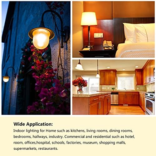 Geeze 12W Warm White LED Light Bulbs 3000K 4 Pack