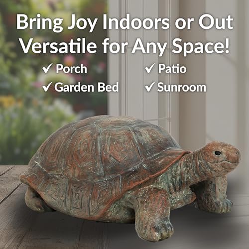 Sunnydaze Talia Turtle Garden Decor Statue