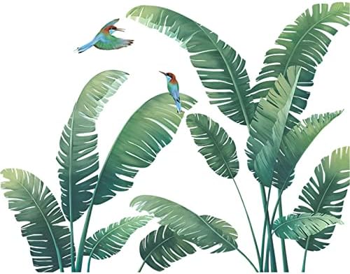 Green Plant Wall Stickers Tropical Rainforest