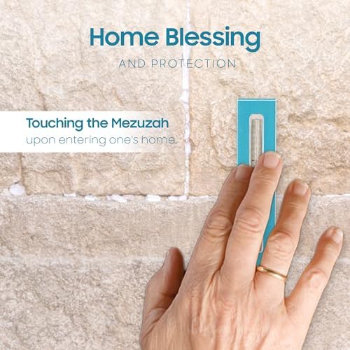 Modern Acrilic Mezuzah Case With Scroll