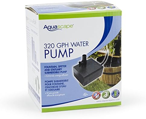 Aquascape Submersible 320 GPH Water Pump Black