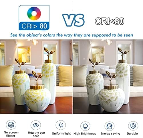 Pack of 5 E11 LED Bulb 7W Dimmable Warm White 3000K