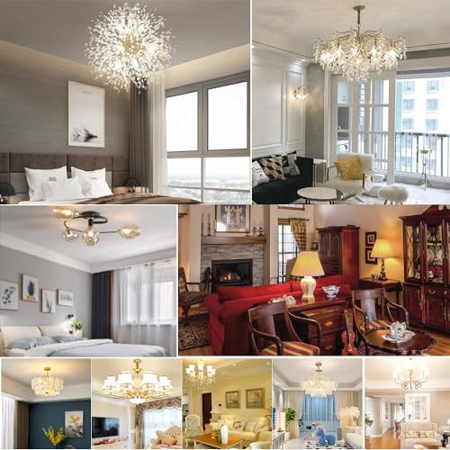 10W E12 Dimmable LED Candelabra Bulbs 3000K Warm White 80W Equivalent 6 Pack