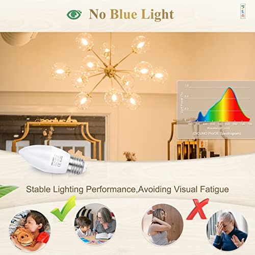 DiCUNO ProOE E26 LED Bulb 5W Warm White 3000K 2 Pack