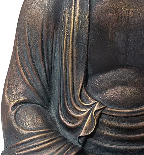 Glitzhome GH20384 2275 Inch Buddha Statue