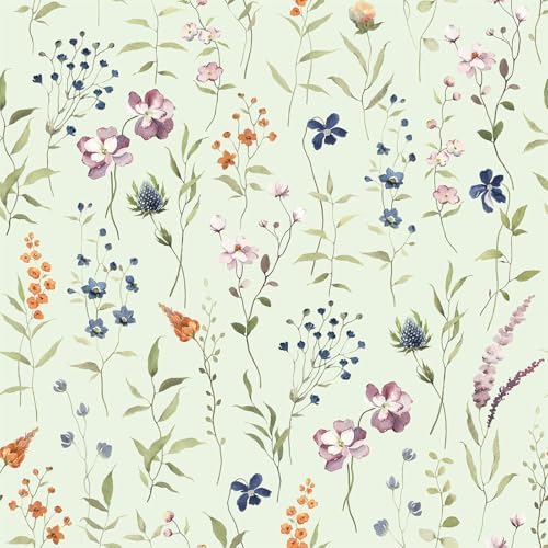 HLNIUC Floral Wall Stickers for Bedroom and Cabinets
