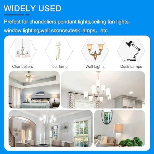 Dimmable E11 LED Bulbs 10W 950LM 6000K Daylight White 5-Pack