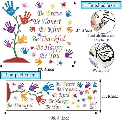 Colorful Inspirational Wall Decals for Kids Room