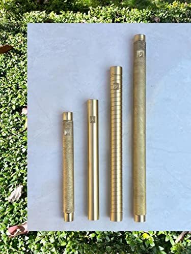 AS Brass Mezuzah Case With Scroll Gold 9 Inches 1